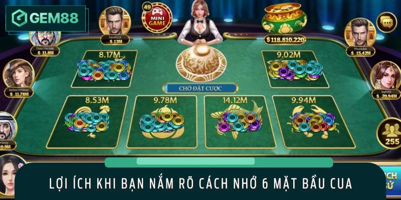 Nắm rõ cách nhớ 6 mặt bầu cua giúp bạn gia tăng tỷ lệ thắng