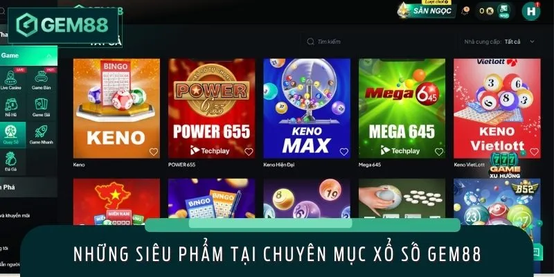 Top 3 hình thức quay thưởng hot nhất xổ số GEM88