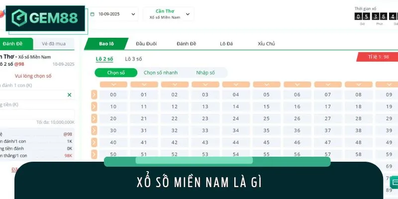 Xổ số miền Nam là hình thức quay thưởng hợp pháp được ưa chuộng